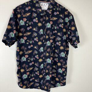 MBX Premium Goods Men’s Button Down Shirt Size Mens Large Hawaiian